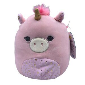 Squishmallow Mikah Pink Unicorn 7.5” Plush NWT Soft Cuddly Toy Gift Collectible
